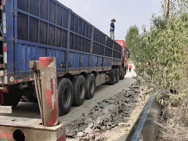 濟(jì)萊高鐵北站PE給水管道項目工程